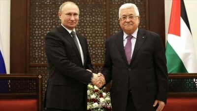 Rusya Devlet Başkanı Vladimir Putin, Filistin Lideri Mahmud Abbas ile