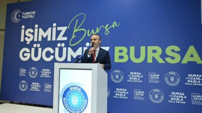 Başkan"Alinur Aktaş gece gündüz demeden çalışıyoruz.Belediyecilikte nasıl hizmet ettiğimizi Bursa