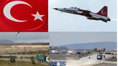 Konya'da Türk Yıldızları'na ait eğitim uçağı, şantiye alanına düştü. Pilot,