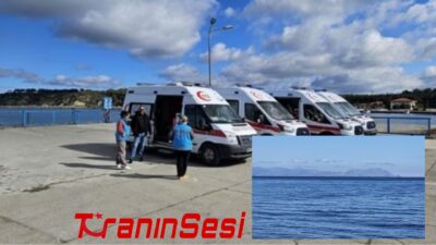 Çanakkale'de kaçak göçmenleri taşıyan lastik botun batması sonucu 4'ü çocuk