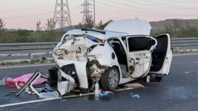 Kuzey Marmara Otoyolu Kocaeli kesiminde meydana gelen feci trafik kazasında