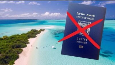 Maldivler, İsrail pasaportu bulunan kişilerin ülkeye girişini yasakladı.