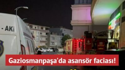 İstanbul Gaziosmanpaşa'daki bir rezidansın asansöründe mahsur kalan 64 yaşındaki Ersin