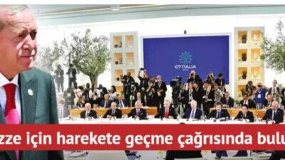 Başkan Erdoğan, özel davetli olarak katıldığı G7 zirvesinden “Dünya Gazze'deki