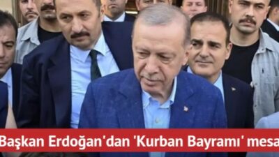 Başkan Recep Tayyip Erdoğan, Kurban Bayramı namazını Marmaris'te Okluk Millet