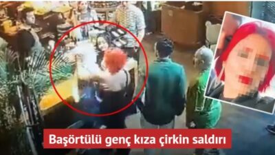 Beyoğlu'ndaki bir AVM'de kahve almak için sıra bekleyen iki kız