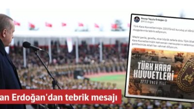 Başkan Recep Tayyip Erdoğan Türk Kara Kuvvetlerinin 2 bin 233'üncü