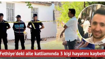 Muğla'nın Fethiye ilçesinde bir kişi kayınpederi, kayınvalidesi ile birlikte bir