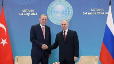 Başkan Erdoğan, Astana'da Rusya Devlet Başkanı Putin ile bir araya