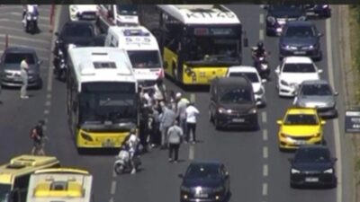 İstanbul Şişli'de, başkasının kullandığı motosiklette epilepsi nöbeti geçirerek yola düşen