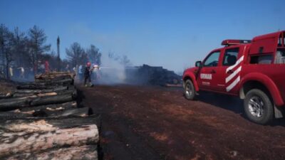 Pendik'te ormanlık alanda çıkan yangın, ekiplerin havadan ve karadan yürüttüğü