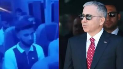 İçişleri Bakanı Ali Yerlikaya, Mersin'deki terör örgütü marşıyla Öcalan sloganı