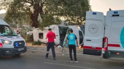 Milas-Bodrum karayolunda sabah erken saatlerde meydana gelen kazada çok sayıda