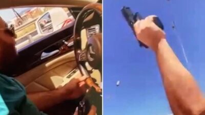 Bursa'da bir şüpheli, araçtan otomatik tabancayla havaya ateş açıp o