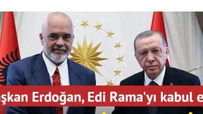 Başkan Recep Tayyip Erdoğan, Arnavutluk Başbakanı Edi Rama'yı kabul etti.