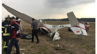 Bursa'da eğitim uçağının düşmesi sonucu 2 pilot hayatını kaybetti.