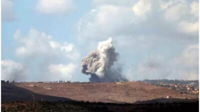 Soykırımcı İsrail ordusunun, Lübnan'ın başkenti Beyrut'un güneyinde düzenlediği hava saldırısında