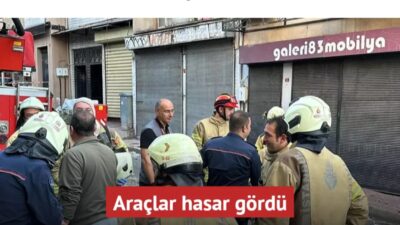 İstanbul'un Beyoğlu ilçesinde yürekler ağza geldi. Beyoğlu'nda 3 katlı bir
