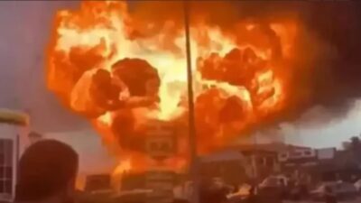 Çeçenistan'da bir akaryakıt istasyonunda meydana gelen patlamada 2'si çocuk 4