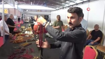 Adana’da 3’üncüsü gerçekleştirilen Tespih ve Doğal Taşlar Fuarı’nda 50 bin