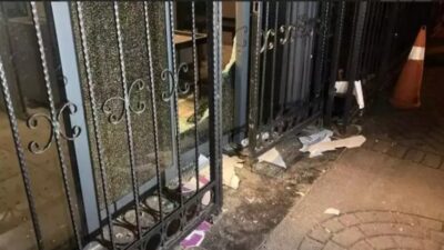 Ankara'da, DEM Parti Genel Merkez binasına bir kişi tarafından taşlı