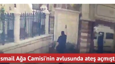 Fatih'te İsmail Ağa Camisi'nin avlusunda havaya silahla ateş açan zanlı,