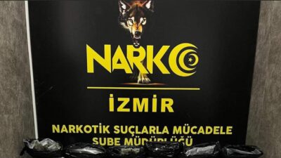 İzmir’in Kemalpaşa ilçesinde düzenlenen uyuşturucu operasyonunda 26 kilo 550 gram