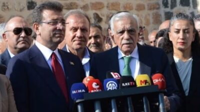 İstanbul Büyükşehir Belediye Başkanı Ekrem İmamoğlu, görevden uzaklaştırılan Mardin Büyükşehir