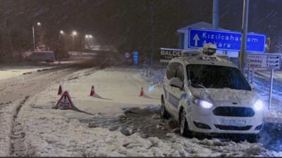 Çankırı'nın Ilgaz ilçesinde kar yağışı sebebiyle yaylada mahsur kalan 4