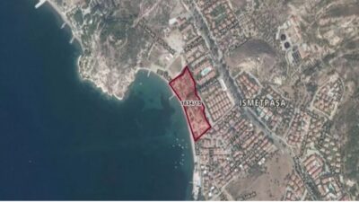 Foça Belediyesi'ne ait 1'inci Mersinaki Koyu manzaralı arazinin satışa çıkarılmasına