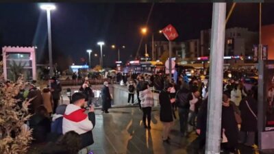 Ankara'nın Yenimahalle ilçesinde bulunan Batıkent metro istasyonunda, ray hattı üzerindeki