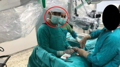 Van’da bir özel hastanede, temizlik personelinin ameliyatlara girip doktora asistanlık