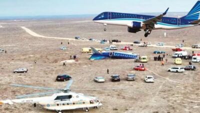 Bakü'den Grozni'ye giden 62 yolcu ve 5 mürettebatın bulunduğu yolcu