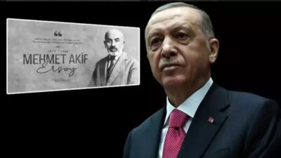 Cumhurbaşkanı Erdoğan, "Mehmet Akif Ersoy’u vefatının 88'inci yıl dönümünde rahmetle,