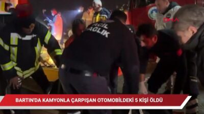 Bartın’ın Gürgenpınarı Mahallesi liman yolunda meydana gelen kazada, kontrolden çıkan