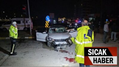 Adana'da uygulama noktasında otomobilin çarptığı polis şehit oldu.