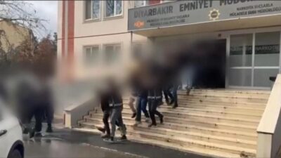 Diyarbakır merkezli 3 ilde organize suç örgütüne yönelik operasyonda gözaltına