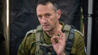 İsrail’in eski Genelkurmay Başkanı Halevi. Kısa bir açıklama yaptı.