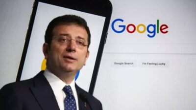 Arama motoru google İstanbul Büyükşehir Belediye Başkanı Ekrem İmamoğlu'nun yolsuzluktan