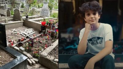 İçişleri Bakanı Ali Yerlikaya, İstanbul’da öldürülen Mattia Ahmet Minguzzi’nin mezarına