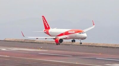 İngiltere merkezli EasyJet hava yolu şirketinin bir uçuşu, bir yolcunun