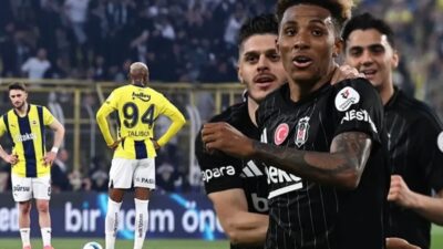 Trendyol Süper Lig’in 34’ncü haftasında Beşiktaş, deplasmanda Fenerbahçe’yi 1-0 mağlup