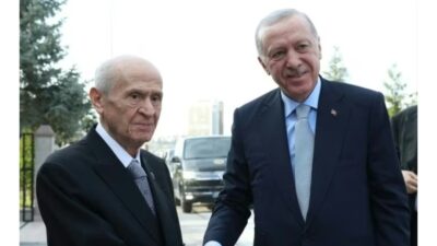 Cumhurbaşkanı Recep Tayyip Erdoğan, MHP Genel Başkanı Devlet Bahçeli ile