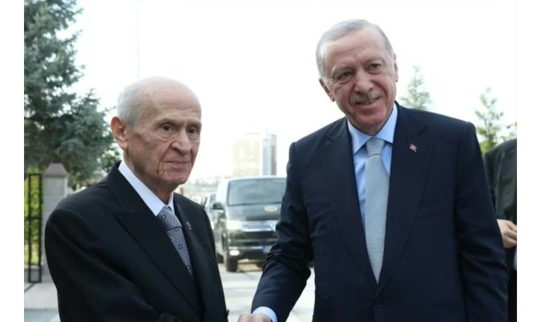 Cumhurbaşkanı Recep Tayyip Erdoğan, MHP Genel Başkanı Devlet Bahçeli ile