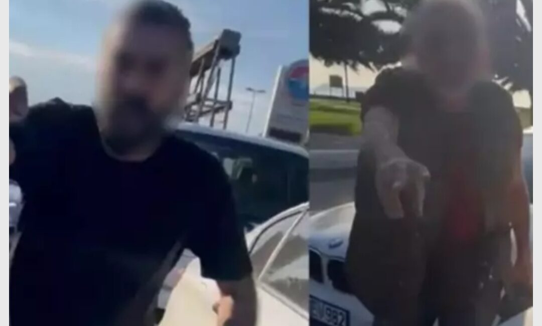 Maltepe sahil yolunda sola dönmek için duran kadın sürücü, yanındaki
