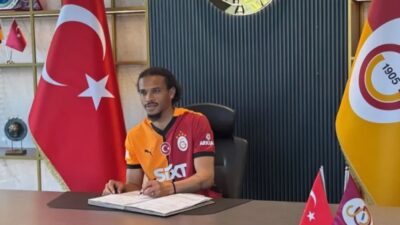 Galatasaray'ın yeni transferi Leroy Sane, kendisini 3 yıllığına sarı-kırmızılı yapan