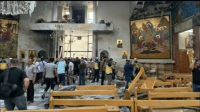 Suriye'nin başkenti Şam'daki bir kilisede patlama meydana geldi. Terör saldırısından