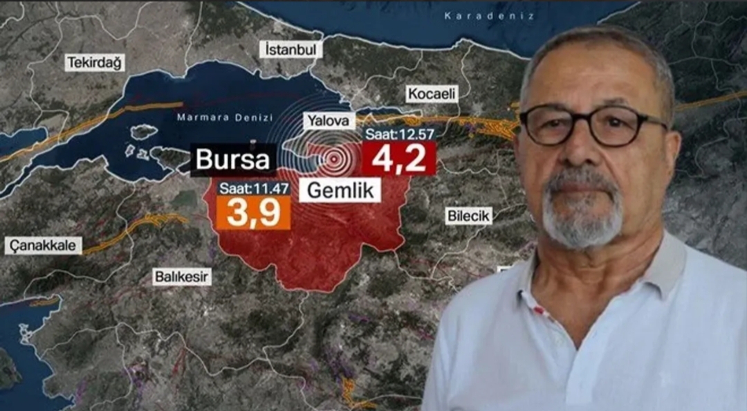 Bursa'nın Gemlik ilçesinde 3,9 büyüklüğündeki depremin ardından 4,2 büyüklüğünde bir