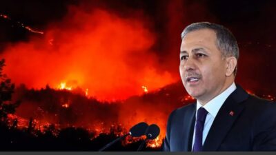 İçişleri Bakanı Ali Yerlikaya orman yangınlarına dair detaylara yer verdiği