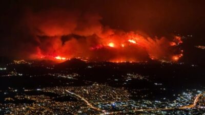 Bursa’da iki gündür süren orman yangını 110 hektarlık alanı küle
